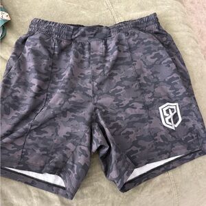 Born Primitive Dark Camo Athletic Shorts